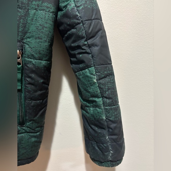 The North Face Reversible Mount Chimborazo Jacket Boys Small 7/8 Green Black - Picture 12 of 12